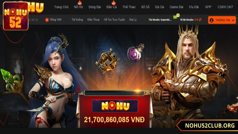 Đối tác nohu52 cung cấp các trò chơi đổi thưởng