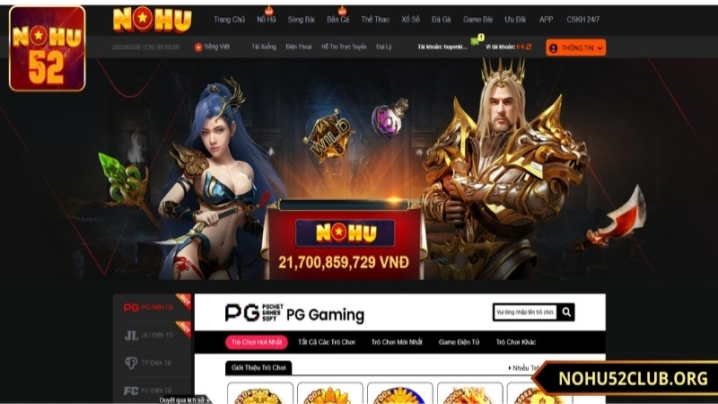 giới thiệu đôi nét về sảnh slot game Nohu52
