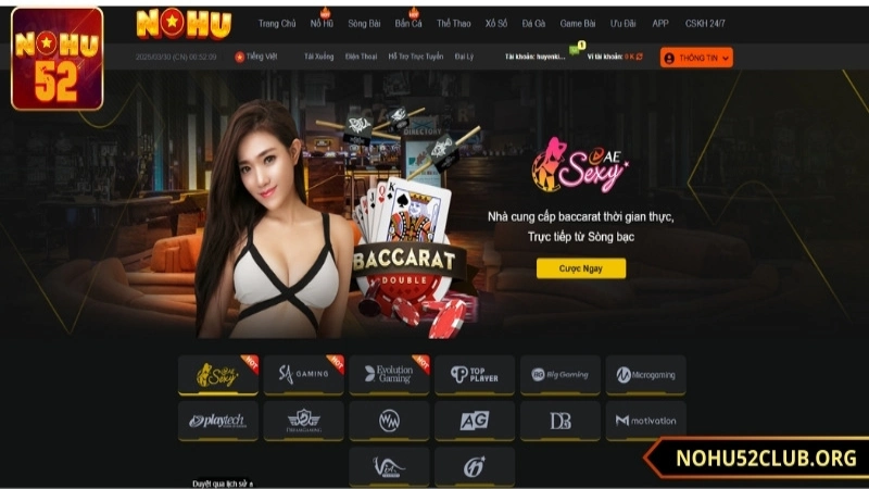 Giới thiệu khái quát về sảnh Casino Nohu52