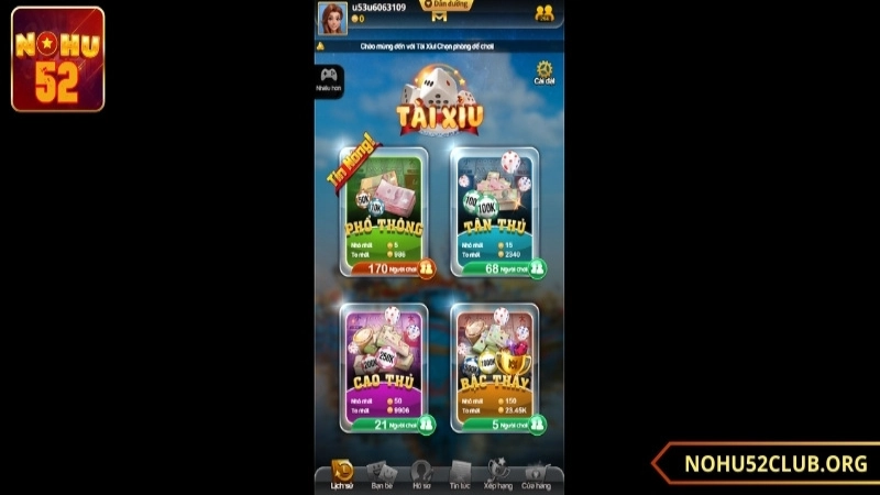 hiểu rõ luật chơi tài xỉu nohu52