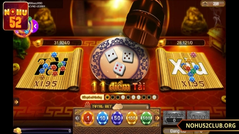 hướng dẫn cách chơi tài xỉu nohu52