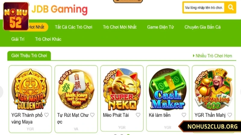 Khám phá jdb slot nohu52 là gì?