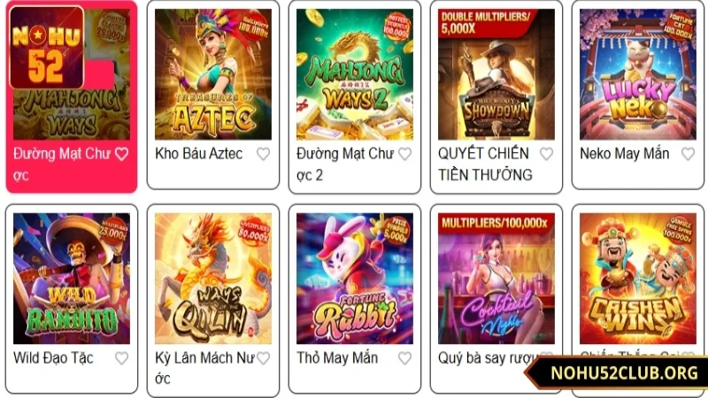 Kinh nghiệm chơi slot game Nohu52 hiệu quả