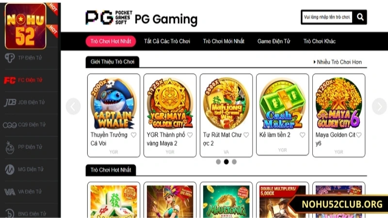 Tìm hiểu PG Slot Nohu52 là gì